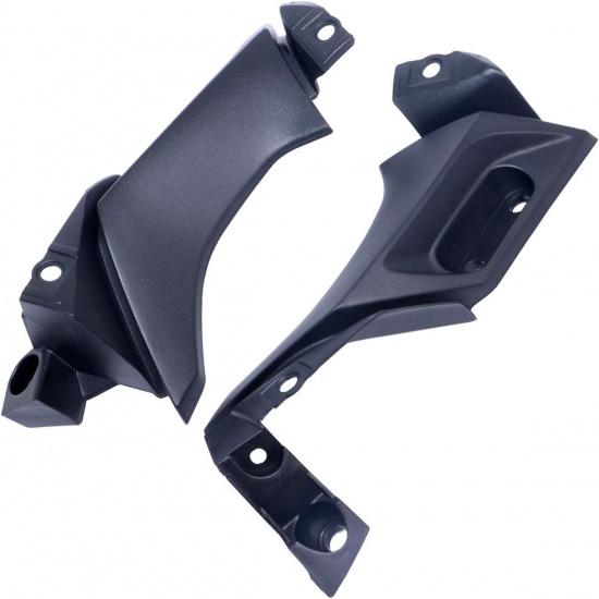 Pair ABS Side Mid Trim Cover Panel Bracket Fairing Cowling for Yamaha YZF R1 2004 2005 2006, Black