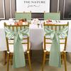 10pcsWedding Banquet Ribbon Ribbon Ribbon Banquet Chair Back Decoration Chair Back Flower Chair Cover Bow Covers Dining Room