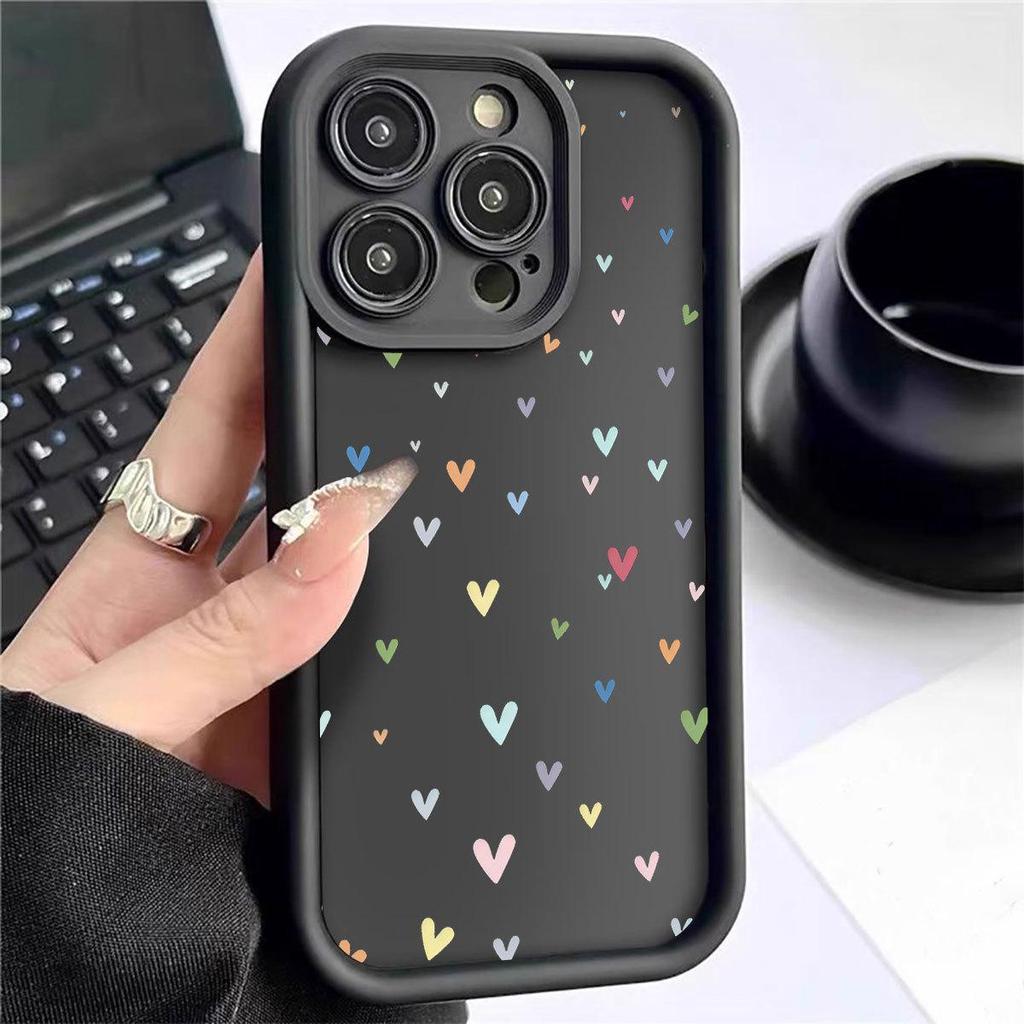 Colorful Heart Groove iPhone Case for iPhone 14/15/16/17 Pro Max