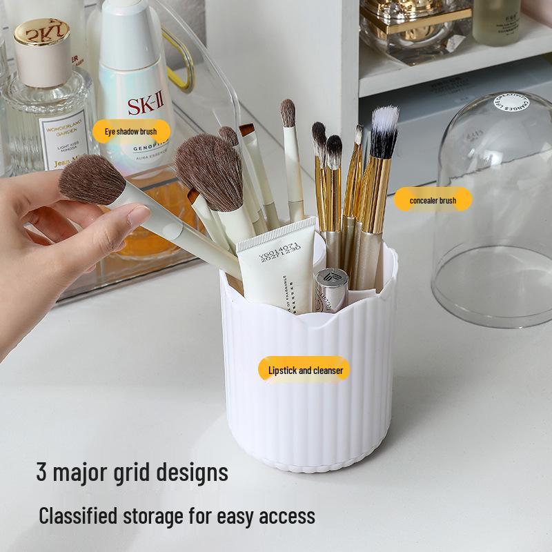 Makeup Brush & Lipstick Storage Tube – Dustproof, Multi-Function Desktop Organizer