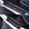 9PCS Car Door Sills Guards Stickers Film Anti Scratch Carbon Fiber Protector Scuff Pedal Cover Auto Accessories