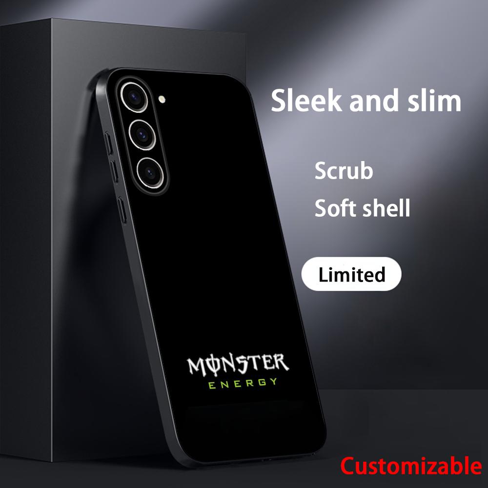MonsterS Saftgetränk Geschmack E-energyS Handyhülle Für Samsung Galaxy S25 S24 S23 S22 S21 S20 Plus Ultra Note20 Weich Schwarz