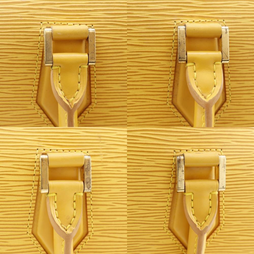 Louis Vuitton Jasmin Handbag M52089 Tassiri Yellow Yellow Epi Leather Women Used