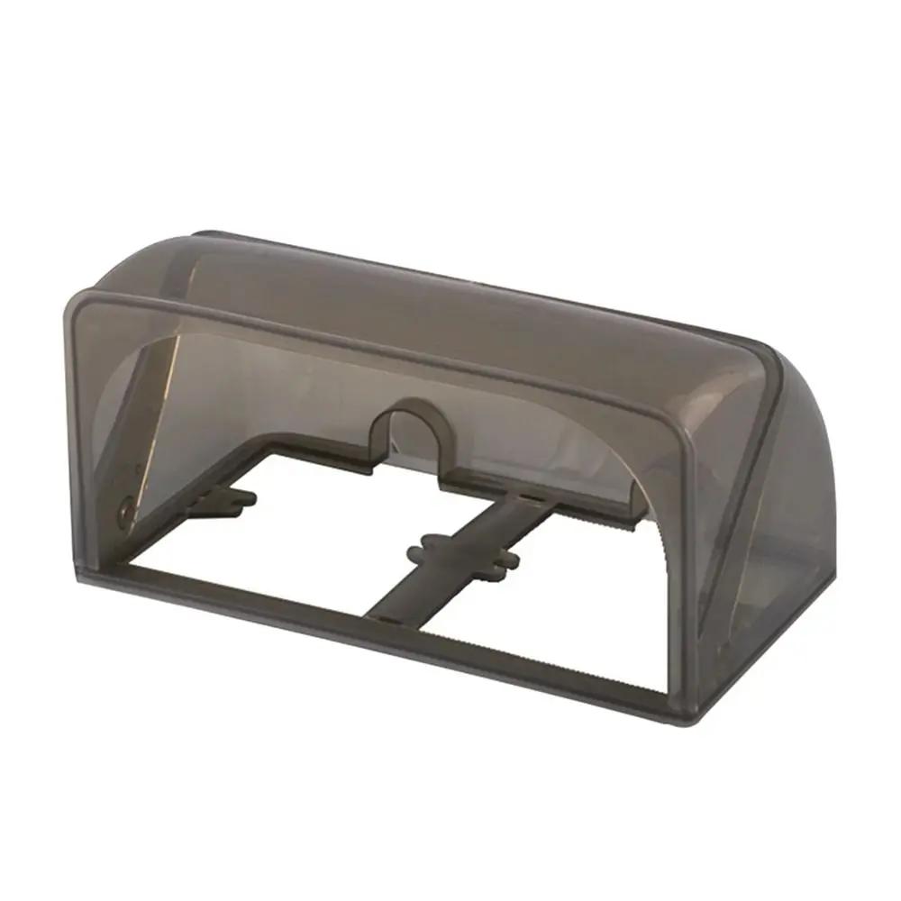 86 Type Bathroom Dual Socket Waterproof Protective Box Outdoor Electric Plug Rainproof Cover Self-Adhesive Socket Accessories