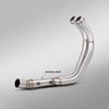 Motorcycle Exhaust System w/ O2 Sensor Port for MT-07/FZ-07/XSR700 (2014-2025)