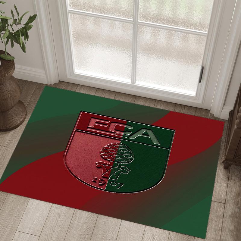 FC Augsburg FC Design Crystal Velvet Carpet Cozy Non?Slip Printed Rug For Bedroom Living Room Entrance