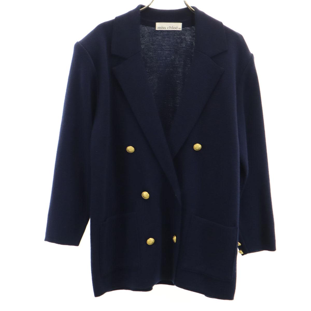 

miss chloe сделано в Японии Кардиган вязаный двубортный с длинным рукавом 40 Женский Б/у