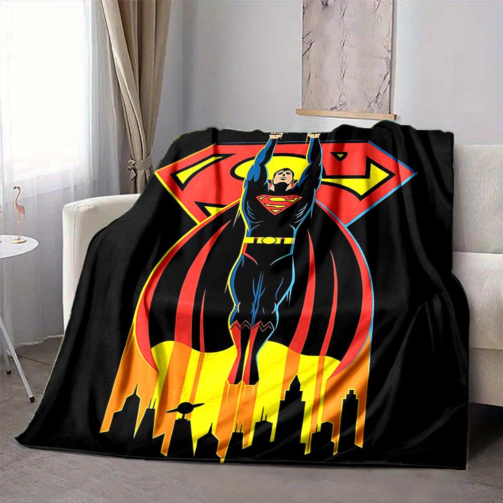 

1pc Superhero Flannel Throw Blanket Lightweight Soft Warm All Season Blanket for Sofa, Bed, Travel,L1028022 80x120cm