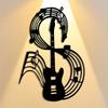 Iron Metal Pipa Wall Art, Musical Staff Decor, Minimalist Design for Living Room Office Kitchen Cafe Home, Christmas Gift