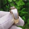 Gold-Plated Men's Engagement Ring with Simulated Diamond - European & American Fashion Style