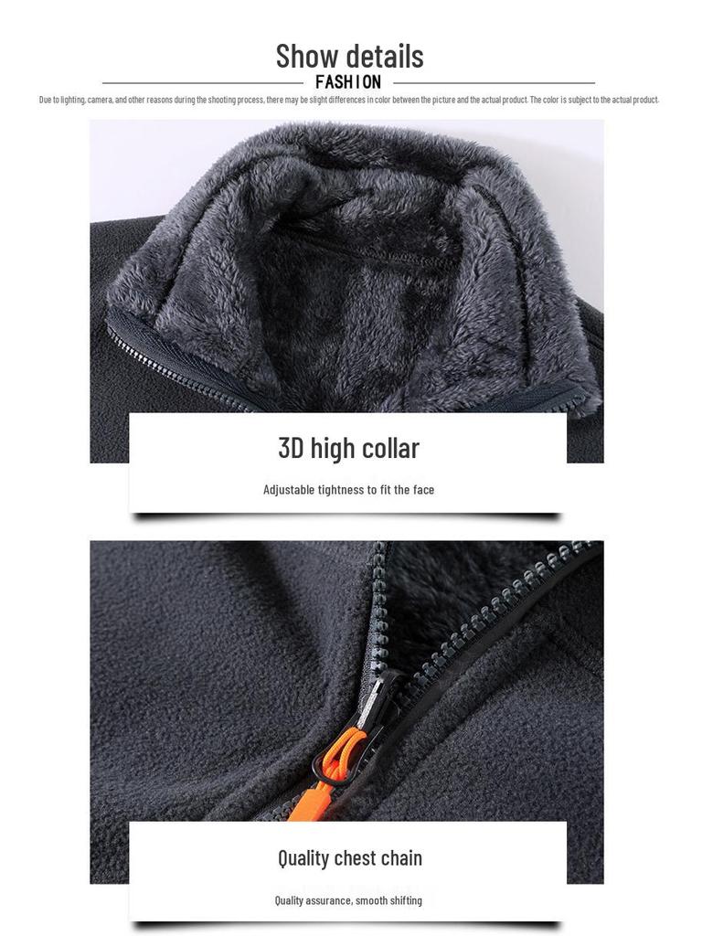Women's Reversible Coral Fleece & Lambswool Jacket - Outdoor Warmth & Couple Style