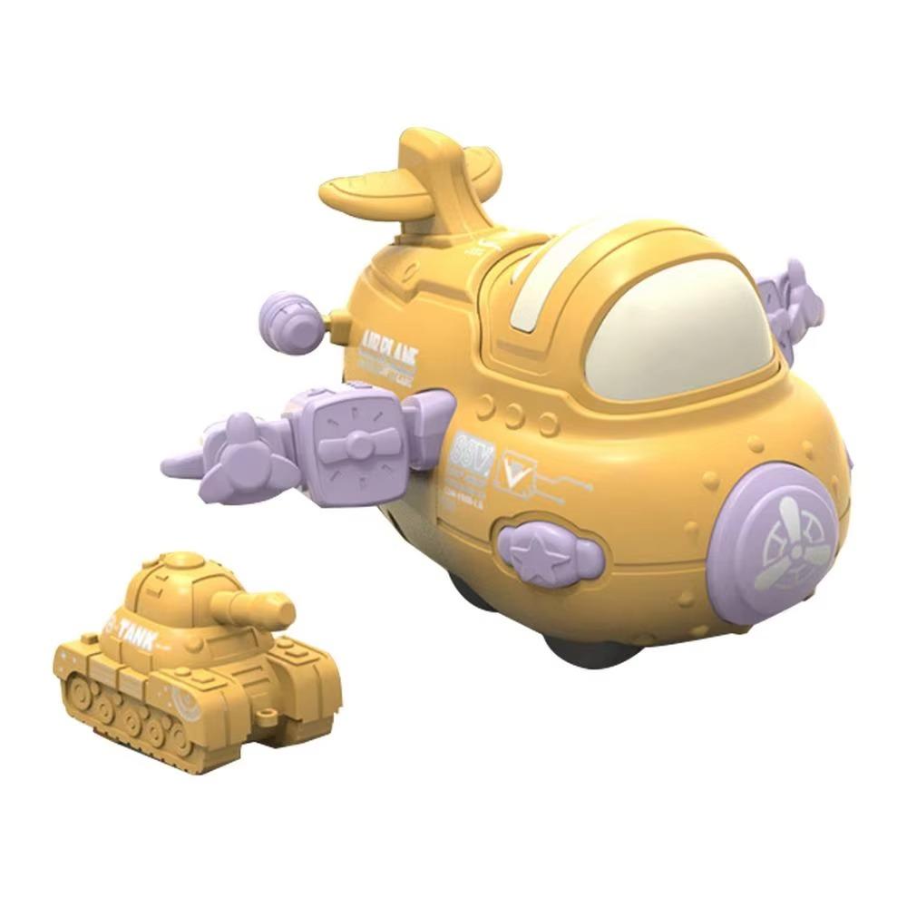 

Press and Go Kids Inertial Collision Airplane Toy Collision Eject The Tank Toy Children жёлтый