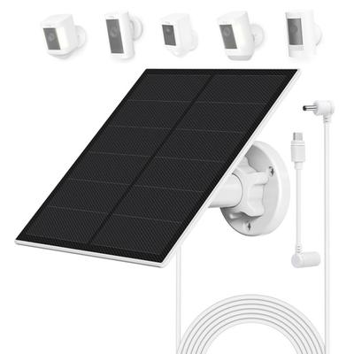 Solar Panel for Ring Camera Waterproof 5W Solar Panel Charger with 13-foot Cable for Ring Spotlight Cam/Plus/Pro Battery for Stick Up Cam/Pro Battery