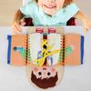 Non-Toxic Kids Busy Book Montessori Toys Fine Motor Skills Training Button Zipper Early Education Games Toddlers Quiet Books Sensory Toys