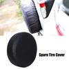Strong Black Spare Tyre Cover Easy to Install Lychee Pattern Spare Tire Protector for SUVs Trucks & Off Road Cars