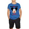 Personalised Mickey Mouse ( Name ) Red Nose Day Kids T Shirt