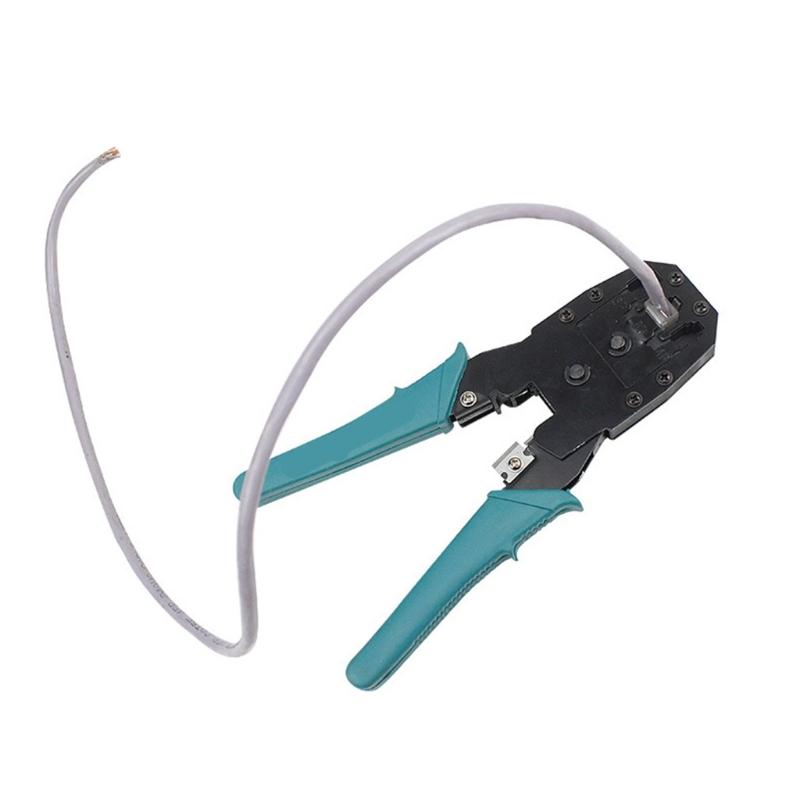 Professional Modular Connector Crimping Tool With Wire Stripper And Cable Cutter For Ethernet Networking Telecom Cables