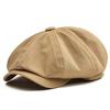 Dark Beret Cabbie Hat Oversized Painter Hat Beret Baker Boy Hat for Street Strolling Fashion Hat Props