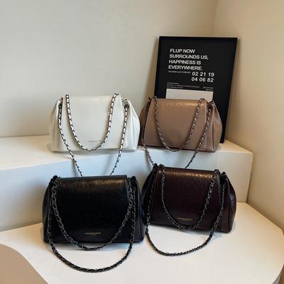 Sens premium mode simple sac à bandoulière commuter pour femmes automne et hiver nouveau sac carré petit à chaîne sous l'aisselle