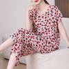 Elegant Women's Pants Sets Summer Vintage Clothes Casual Plus Size 2 Piece Sets
