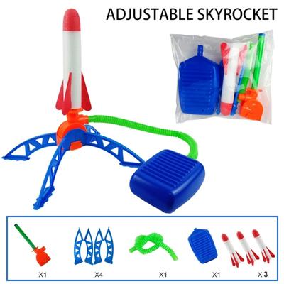 Lanceur de Fusée à Air pour Enfant Pompe à Pied Extérieur Air Pressé Piétinement Fusée Montante Jouets Jeu d'Enfant Ensemble de Jeu Jeux de Sport de Saut Jouet pour Enfants