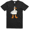 Mens Funny T-Shirt Rude Seagull Design Regular Fit Cotton Tee Men Clothing Comfortable T Shirts for Men