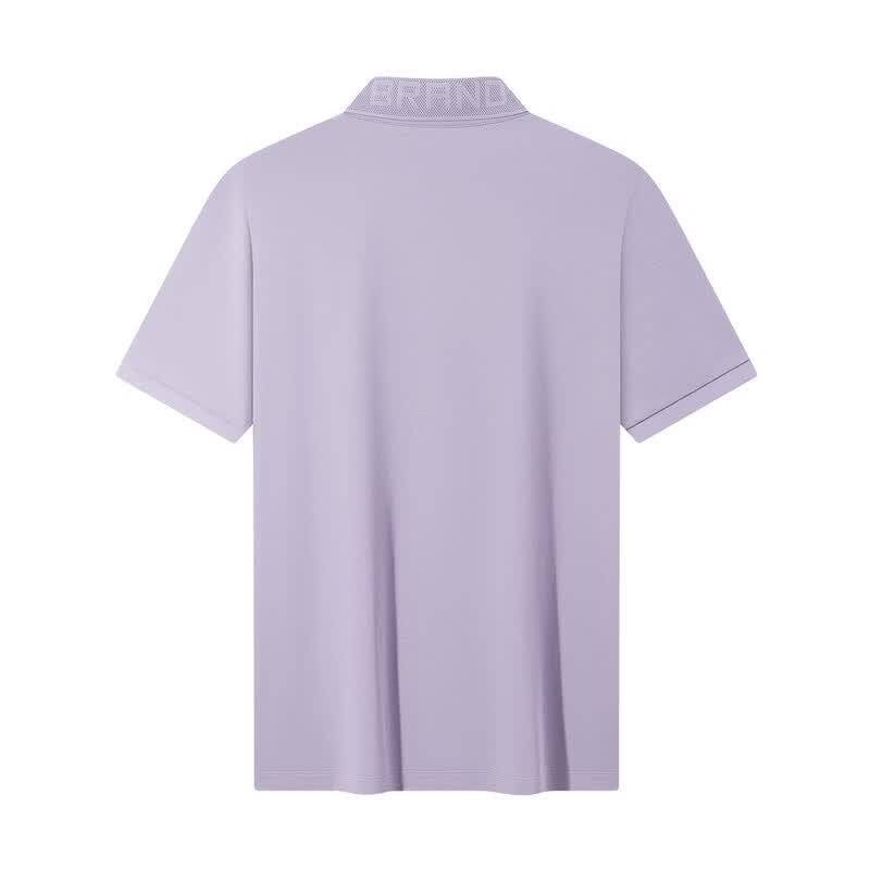 Seven Men's Short Sleeve Polo Shirt with 7A Anti-bacterial, 2A Anti-mite, Non-deforming Collar
