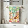 Bunny And Bear Summer Beach Bath Towel, Quick Dry Absorbent Towel for Swimming