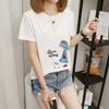 Women's short-sleeved t-shirt women's summer new Korean version cartoon student crew-neck bottoming shirt