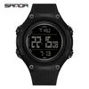 Sanda Student Countdown Multifunctional Waterproof Sport Watch with Alarm and Night Light
