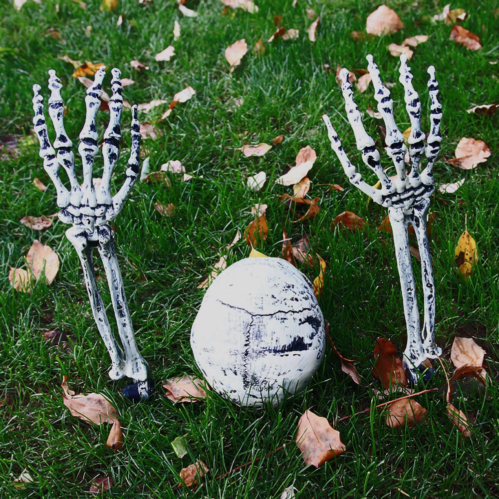 Halloween Skeleton Decoration Halloween Horror Buried Alive Skeleton Skull Garden Yard Lawn Decor For Party Creepy Props