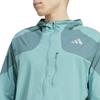 Adidas Adizero Running Powder Teal Size M Jacket, KUK41, Men's (JD0291),