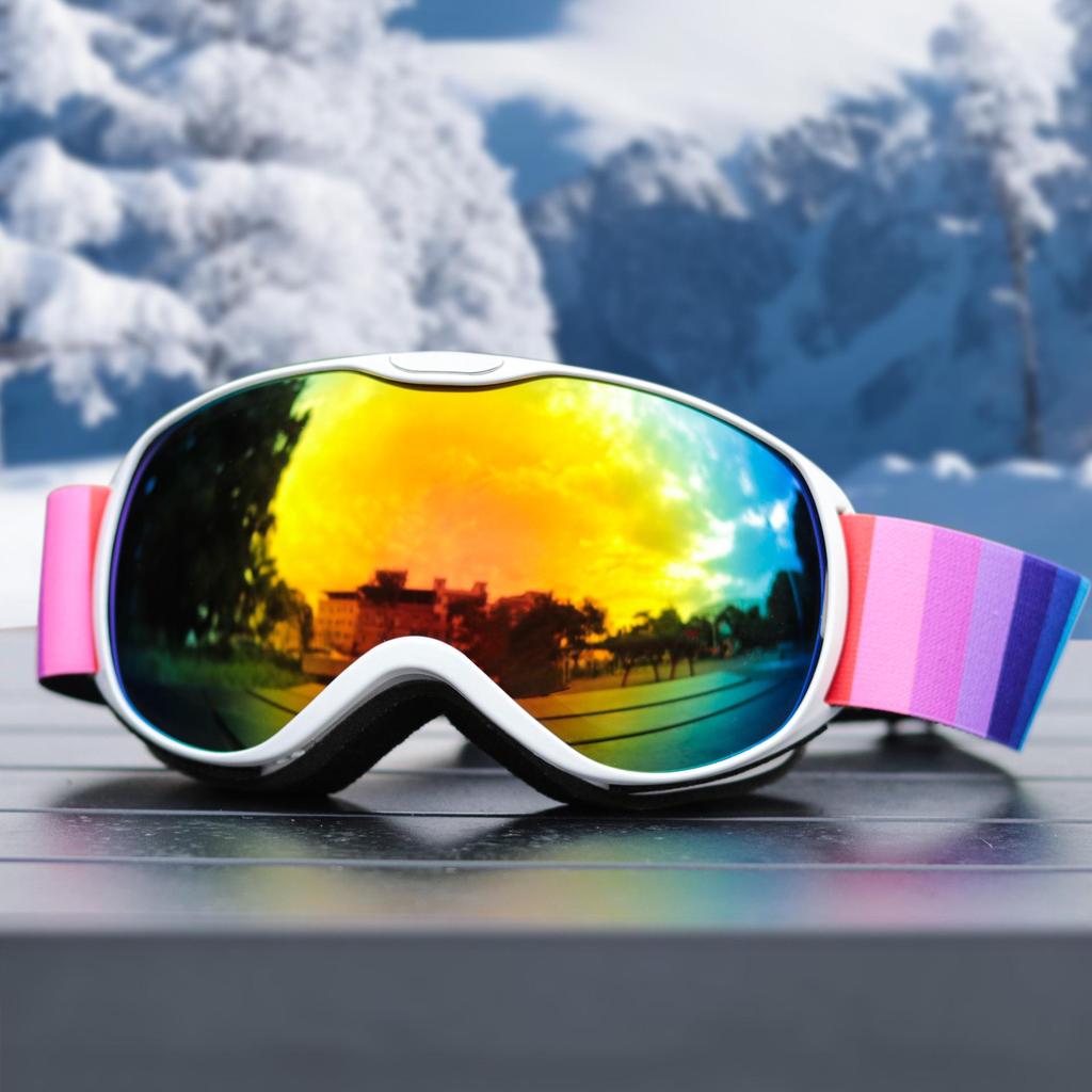 Anti-Fog Double Layer Ski Goggles - Fits Adult Helmets, Suitable for Children, Perfect for Winter Sports