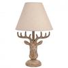 Hestia Wood Effect Stags Head Table Lamp 18
