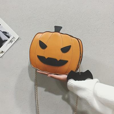 Halloween Morsom Veske PU Nyhet Gresskar Lommebok Justerbar Stropp Skulderveske Mote Satchelveske Tegneserie Skulderveske