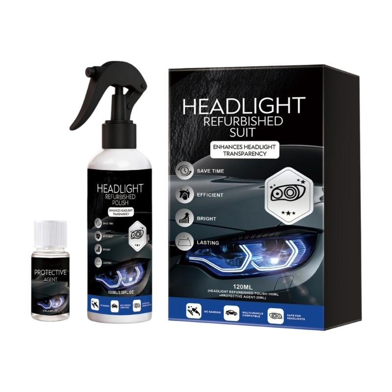 Headlight Restoration Universal Car Headlight Cleaner And Restorer Headlight Restorer For Plastic Car Headlights 1