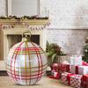 60cm PVC Christmas Inflatable Ball Ornaments Large Xmas Blow Ball for Yard Pool