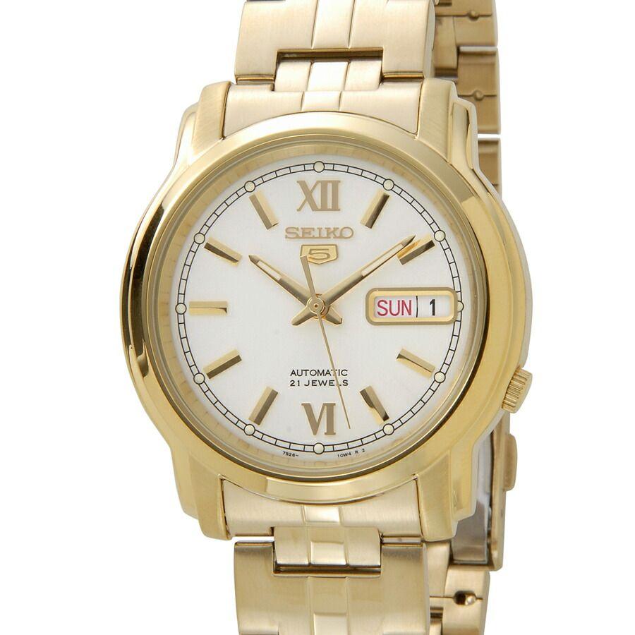 Used Seiko 5 SEIKO SNKK84K1 Automatic Self-winding Gold Men's Watch New Free Shipping