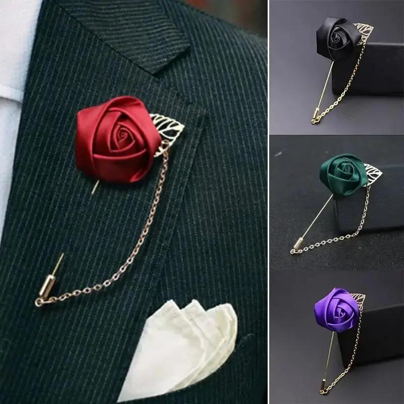 1 Pcs Men's Advanced Chic Deer Pin Suit Shawl Lapel Pins Corsage Hat Shirt Collar Pin Party Daily Accessory