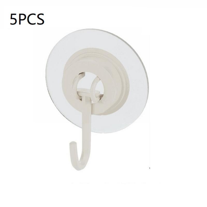 1/5/10 шт. Многофункциональный вращающийся на 360 градусов крючок, не требует сверления, съемное настенное крепление с липкой подушечкой 5PCS