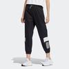 Adidas Color-Block Print Drawstring Joggers Women Bottoms Black HY2836