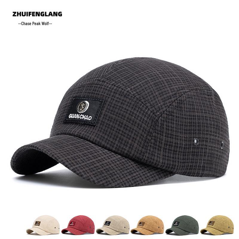 Men's Cotton Solid Color Curved Brim Baseball Cap - Outdoor/Sun Hat for Spring & Summer