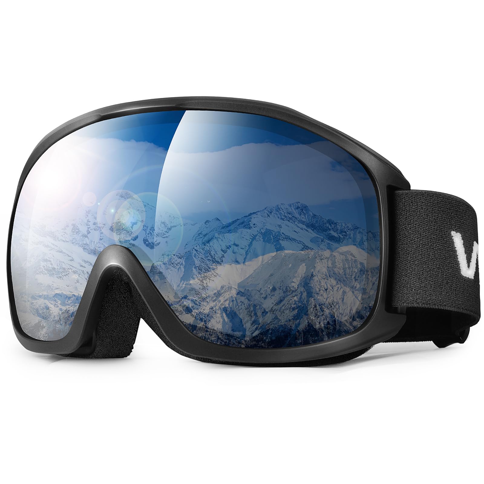 

WESKEY Лыжные и сноубордические очки с бейсбольными двойными съемными очками для сноуборда и спорта, подходящие для гор и улицы, унисекс для мужчин и женщин чёрный