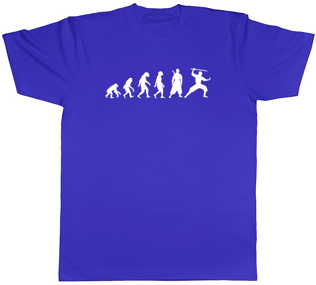 Evolution of Ninja Unisexs TShirt Martial Arts Shinobi Samurai Karate Unisex Tee