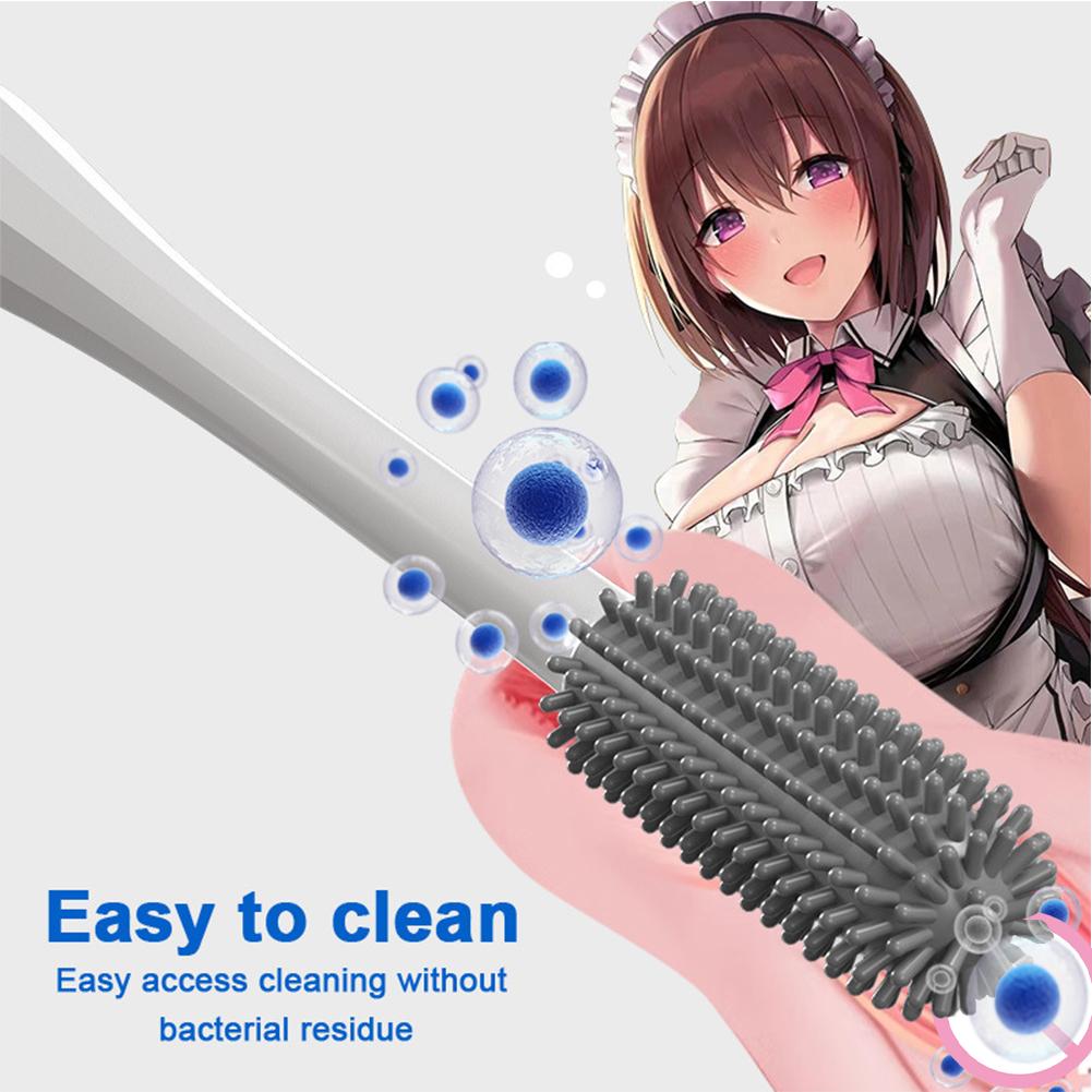 Soft Silicone Cleaning Brush Drying Stick Rod Sex DoII's Vagina Anal Masturbator Masturbation Cup Cleaning Stick Adult Sexual To