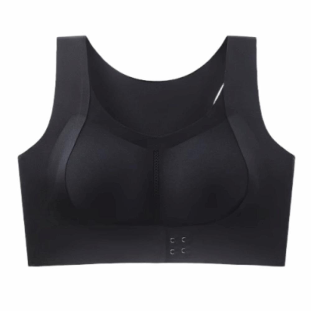 2 In 1 Posture Corrector Bra Shockproof Adjustable Front Closure Bra Full Cup Breathable Anti-Sagging Brassiere Daily Wear