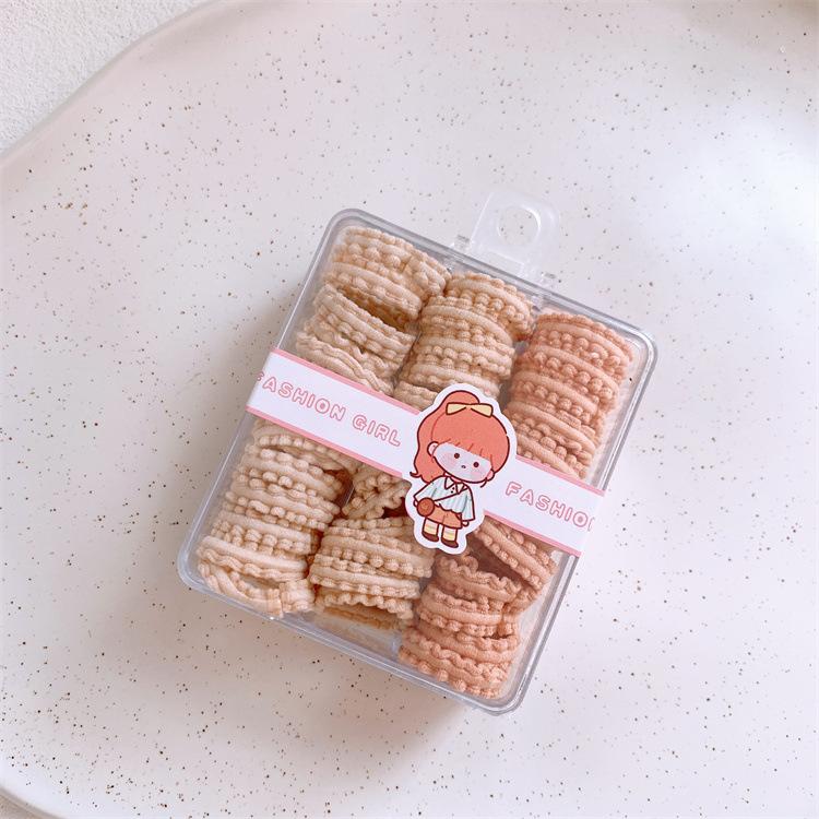 

39-Piece boxed frilled thumb hair ties for girls. Colorful, soft frill edges, hair-friendly with strong elasticity. Perfect .