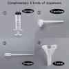 2pz+4 Accessori 50ml/1.69 Oz Flacone Spray Vuoto in Vetro Satinato Atomizzatore per Profumo con 4 Erogatori per Profumo