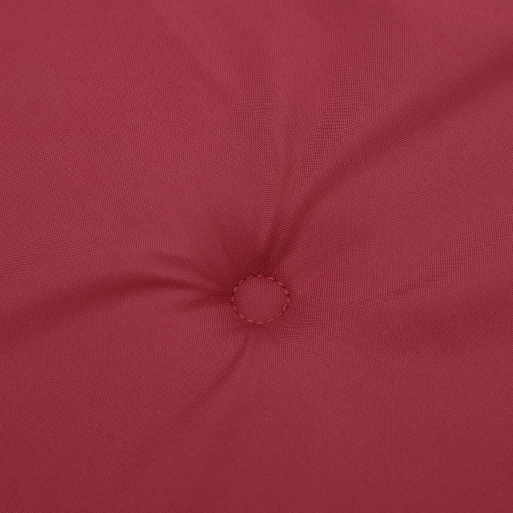 High-Backed Chair Cushions, 2 Pcs., Wine Red