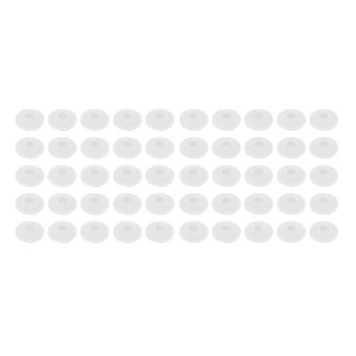 50PCS Foam Earbuds Cover 15mm Sponge Earbuds Replacement Ear Pads Tips Protector for MP3 MP4 Tablets Earphones White